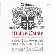 Image result for Muller Catoir Mussbacher Eselshaut Rieslaner Auslese