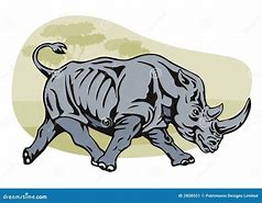 Image result for Charging Rhino Clip Art