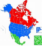 Image result for Map of United States Mexico and Canada