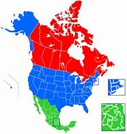 Image result for United States Canada/Mexico Map