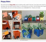 Image result for Floppy Disk Garden Crafts