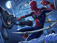 Image result for Spider-Man Throws Batman