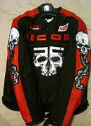 Image result for Icon Jacket with Red Skulls