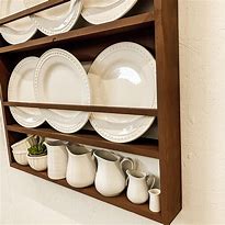 Image result for Wood Wall Plate Rack