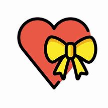 Image result for Heart Ribbon Emoji Silhouette