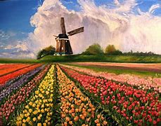 Image result for Tulip Festival Painting