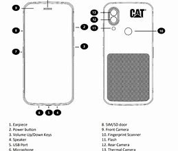 Image result for Cat S62 Phone Parts Diagram