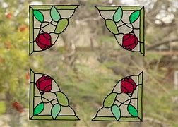 Image result for Faux Stained Glass Window Clings