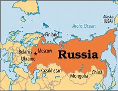 Image result for Map of Russia Today