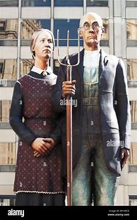 Image result for American Gothic Statue