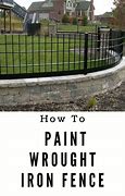 Image result for Wrought Iron Fence Painting