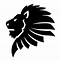 Image result for Lion Head Black and White