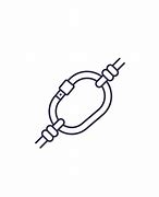 Image result for Carabiner Drawing