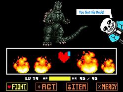 Image result for Undertale Godzilla