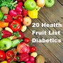 Image result for Fruits and Vegetables for Diabetics