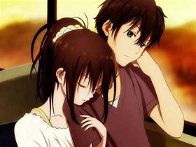 Image result for Anime Couple Brown Hair