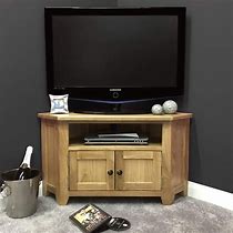 Image result for Oak Corner TV Stand
