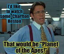 Image result for Charlton Heston Planet of Apes Meme