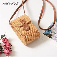 Image result for White Rattan Cell Phone Crossbody