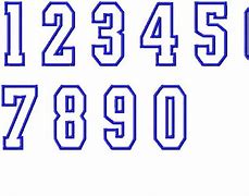 Image result for Number Fonts for Sports