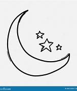 Image result for Moon and Stars Line Drawing