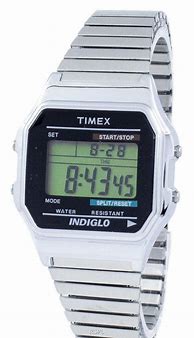 Image result for Timex Silver Digital Watch