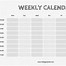 Image result for Sunday to Saturday Schedule Template