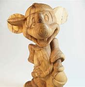 Image result for Mickey Mouse Wood Carving