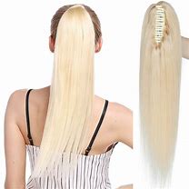 Image result for Claw Clip Ponytail Human Hair