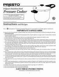 Image result for Pressure Cooker Instruction Manual