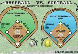Image result for Softball vs Baseball Bat