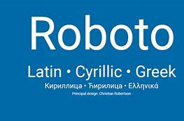 Image result for Roboto