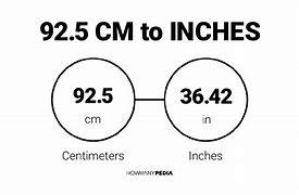 Image result for 92 Cm to Inch