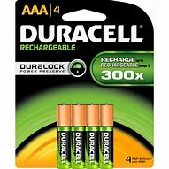 Image result for Rechargeable AAA Batteries Duracell