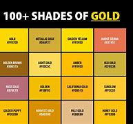 Image result for Gold Color Comparisons