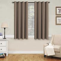 Image result for Dark Brown with Taupe Curtain 120 Inches