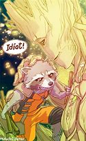 Image result for Rocket Raccoon and Groot Drawings