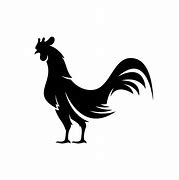 Image result for Black and White Rooster Symbol