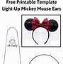 Image result for DIY Mickey Ears Template D23
