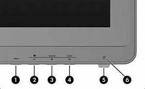 Image result for Menu Button On HP Monitor