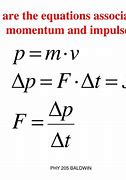 Image result for Linear Momentum Formula