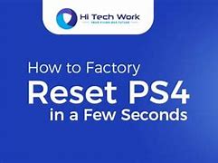 Image result for Fctory Reset Button On PS4