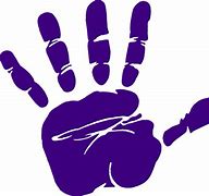 Image result for Purple Hand Print Clip Art