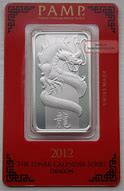 Image result for 2012 Year of the Dragon 20G Silver Bar