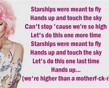 Image result for Starships by Nicki Minaj Lyrics