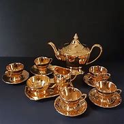 Image result for Temu Gold Tea Set