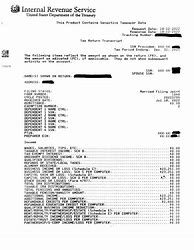 Image result for IRS Tax Return Transcript