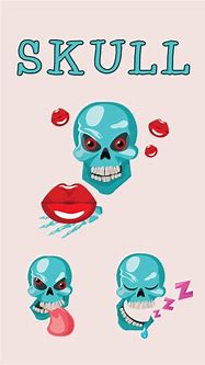 Image result for Skull Emoji in Text