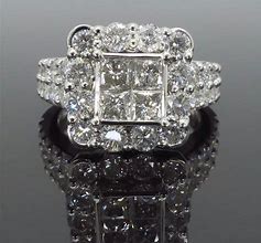 Image result for Quad Invisible Set Diamond Ring