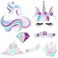 Image result for Glittery Unicorn Clip Art